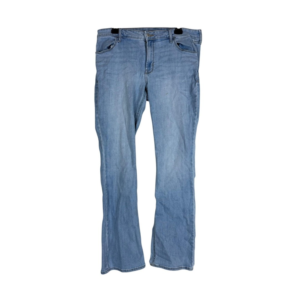 Old Navy Bootcut Jeans Womens 14 Blue‎ Light Wash Mid Rise Regular Stretch Denim